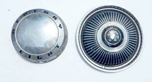 lot 174 image: Pair of Vintage Mercury Hubcaps