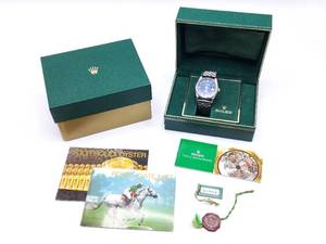 Mens Rolex Datejust 36 16220 Navy Blue Dial w Box & Paperwork