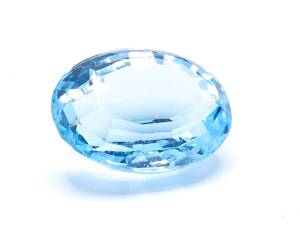 24.5 Carat Swiss Topaz Step Cut Oval