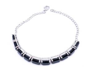 Black Oynx Estate Bracelet in Sterling Silver