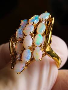 Ethiopian Welo Opal Estate Ring