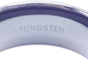 Mens Black Tungsten Estate Band  Ring