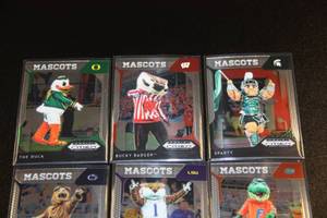 2019 Prizm Draft Football Mascot Lot   9 Different Cards