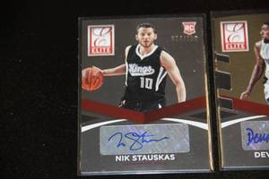 2014-15 Donruss Elite Basketball Autograph Lot  3 Serial Numbered Cards