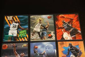 Shaquille ONeal Insert Card Lot  9 Cards All Inserts