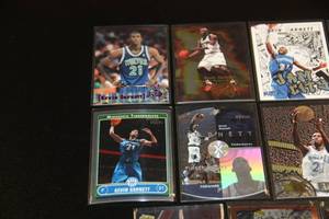 Kevin Garnett Basketball Card Lot with Rainbow  15 Cards
