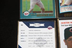Justin Morneau Rookie and Insert Lot  4 Cards