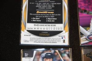 Joe Mauer Parallel and Insert Lot  6 Cards