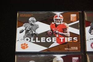 2017 Elite College Ties Insert Lot  4 Cards