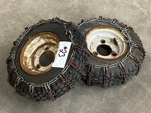 lot 23 image: Set Of (2) Snowblower Wheels & Tires