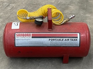 lot 37 image: Sunbeam 125PSI Air Tank With Hose