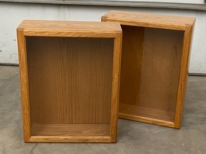 lot 42 image: (2) Matching Glass-Front Display Cabinets