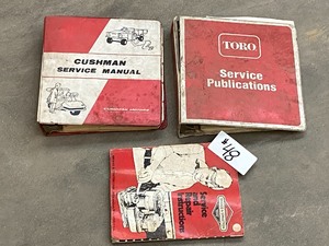 lot 48 image: Lot Of Vintage Service Manuals