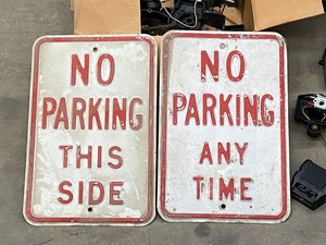 lot 55 image: Toro Weed-Whip Parts, Craftsman Drill, Street Signs