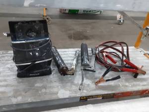 Jumper Cables, Grease Gun, Space Heater
