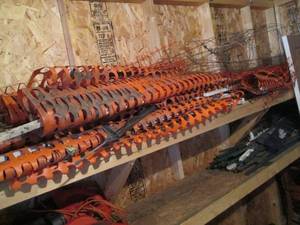 Lot Of Snow Fence and Stakes & Toma...