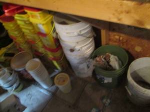 Lot Of 5 Gallon Buckets, Tidy Cats ...