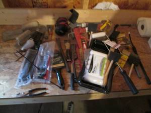 Assorted Painting Supplies & Hand T...