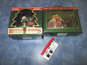 3 Coca Cola Collectible Ornaments...