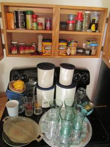 Large Lot of Seasoning, Tupperware ...