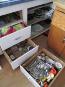 Cooking Pans, Silverware, and Towel...