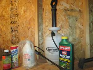 Sprayer With Lawn Chemicals (Half F...