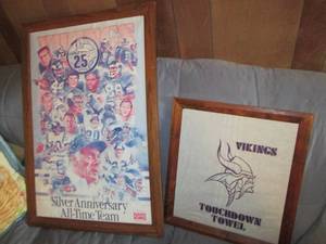 Vikings 1985 Print & Touchdown Towe...