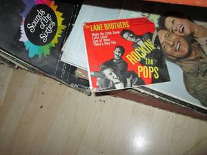 Shelf Full of Old Records Various S...