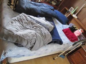 Bed With One Side Rail Attachment, ...