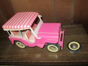 Vintage Metal Tonka Toys Jeep (Pink...