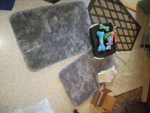 3 Area Rugs, 2 Bathroom Rugs, Dog T...