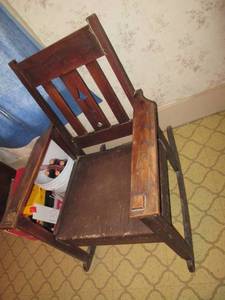 Antique Wood Rocking Chair  ...