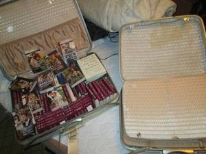 2 Hard Cover Suitcases (One full of...