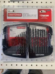 lot 76 image: New Craftsman 21pc Drill Bit Set