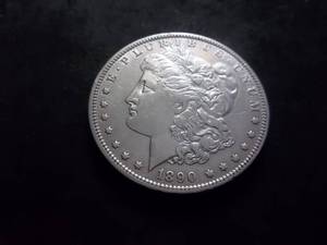 1890 O Morgan Silver Dollar