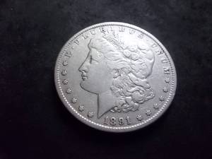 1891 Morgan Silver Dollar