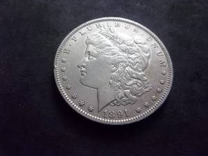 1891 O Morgan Silver Dollar