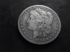 1896 S Morgan Silver Dollar