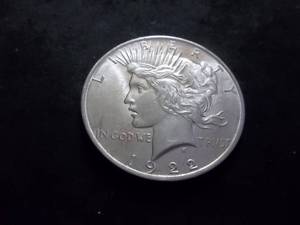 1922  Silver Peace Dollar