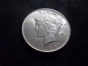 1922 D  Silver Peace Dollar