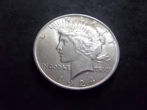 1924 Peace Silver Dollar