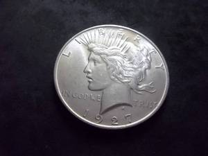 1927 D Peace Silver Dollar