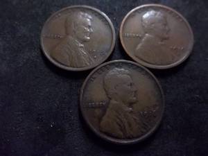 1916, 1916 D, 1916 S Lincoln Cents