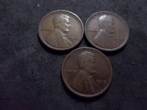 1917, 1917 S, 1917 D Lincoln Cents