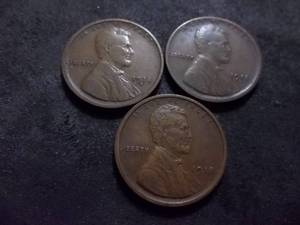 1918, 1918 D, 1918 S Lincoln Cents