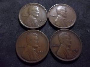 1921, 1921 S, 1923, 1923 S Lincoln Cents