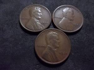 1925 P,D,S Lincoln Cents