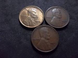 1926 P, D, S Lincoln Cents