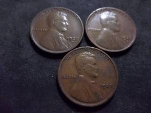 1927 P,D,S Lincoln Cents