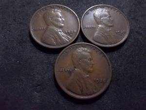 1928 P,D,S Lincoln Cents